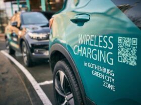 Volvo wireless ev charging trial