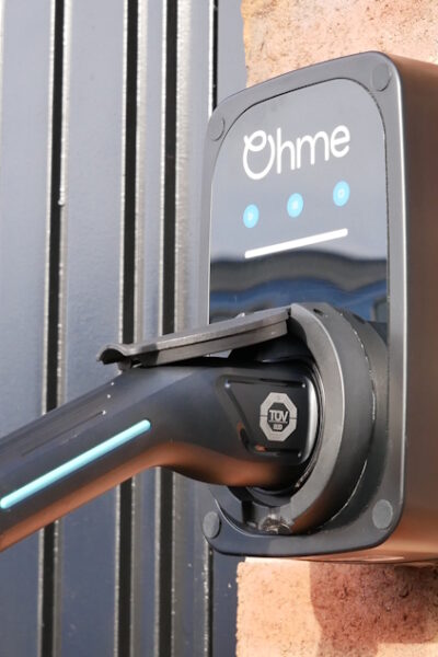 7kW charger - is it fast enough - a guide - image depicts the Ohme ePod charger with the Top Charger cable