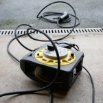 charging ev with an extension lead and a portable charger