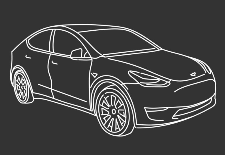 Tesla model y charging cable